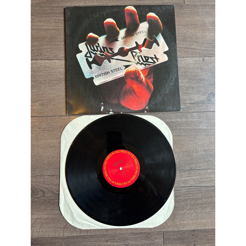Judas Priest British Steel Vinyl LP 1980 Columbia JC 36443 Heavy Metal Record‎